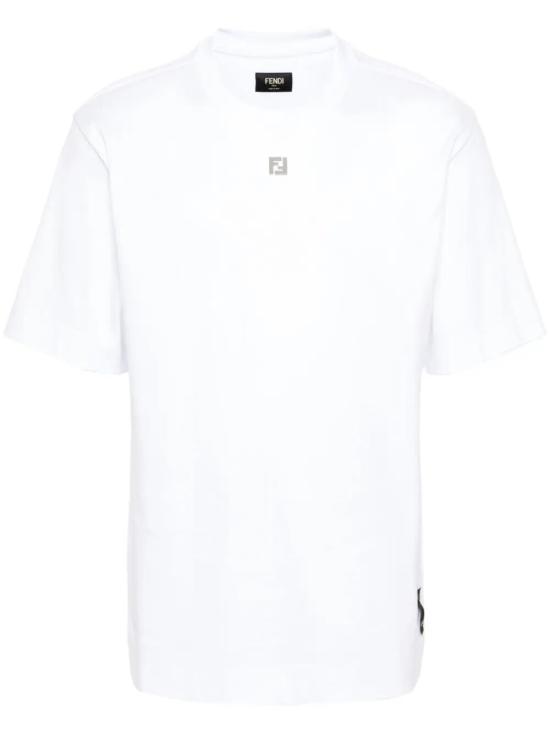 26FW 펜디 코튼 티셔츠 FY0936 ARYY F0QA0 BIANCO