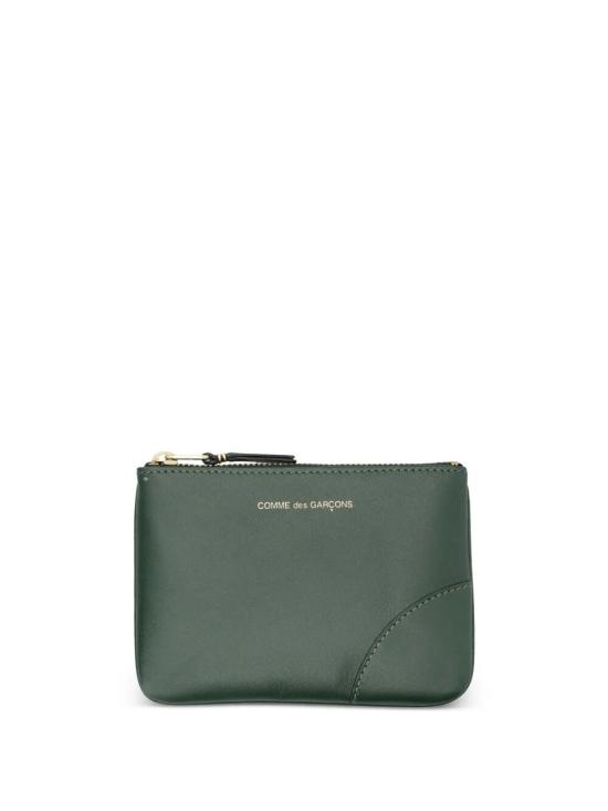 26FW 꼼데가르송 클래식 레더 라인 파우치 SA8100 098 BOTTLE GREEN