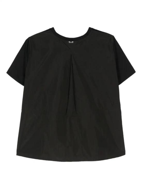 26FW 에르노 시크 코튼 저지 & 뉴 테크노 태피터 티셔츠 JG000224D 52006 9300 NERO - HERNO