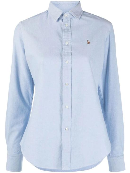 26FW 폴로 랄프로렌 포니 로고 옥스포드 셔츠 211891377 001 BSR BLUE