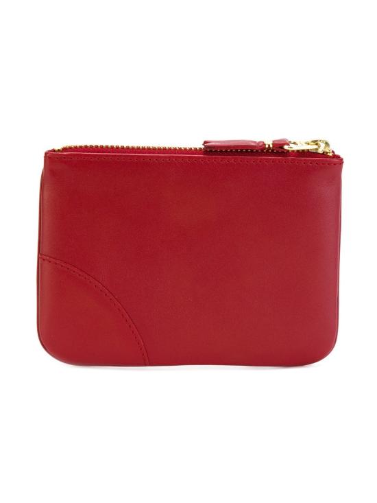 26FW 꼼데가르송 클래식 레더 라인 파우치 SA8100 RED - COMME DES GARCONS