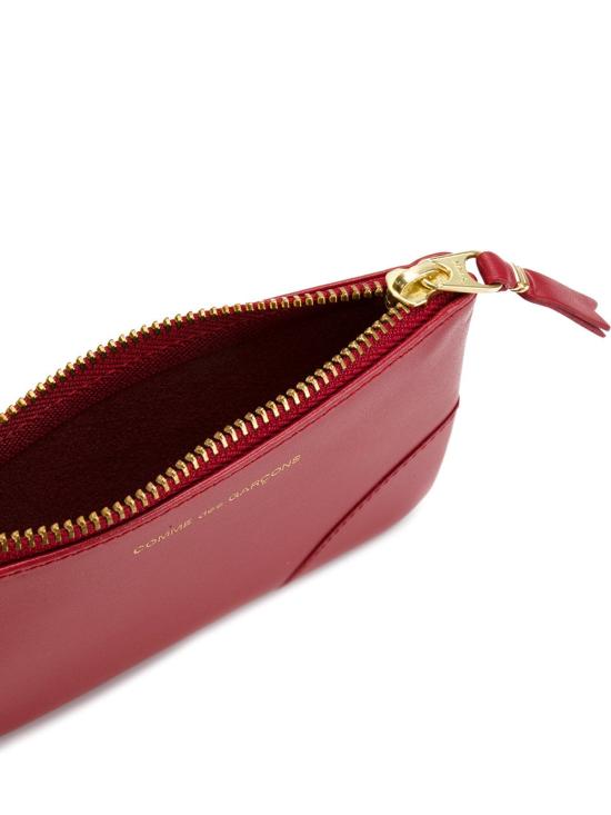 26FW 꼼데가르송 클래식 레더 라인 파우치 SA8100 RED - COMME DES GARCONS