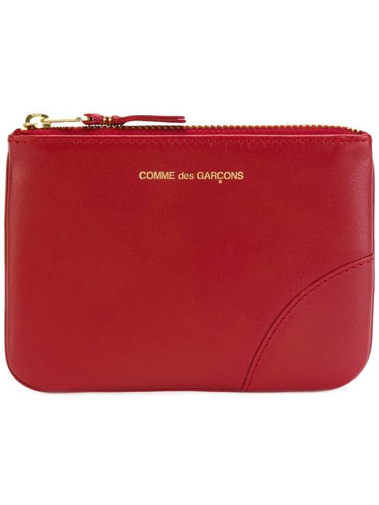 26FW 꼼데가르송 클래식 레더 라인 파우치 SA8100 RED