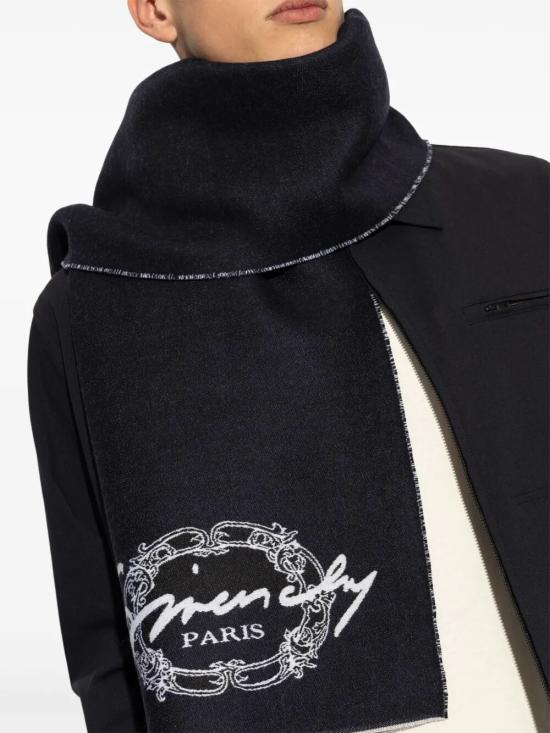 26FW 지방시 머플러/스카프 710003951001 098 BLACK WHITE - GIVENCHY