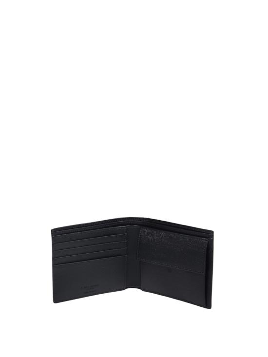 26FW 생로랑 그랑 드 뿌드르 엠보스드 레더 이스트/웨스트 동전 반지갑 396303 BTY0N 1000 NERO - SAINT LAURENT