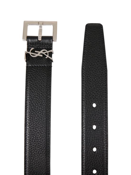 26FW 생로랑 모노그램 벨트 634440 DTI0E 1000 NERO - SAINT LAURENT