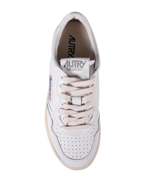 26FW 오트리 메달리스트 로우 레더 스니커즈 AULW LL15 LL15 WHITE - AUTRY