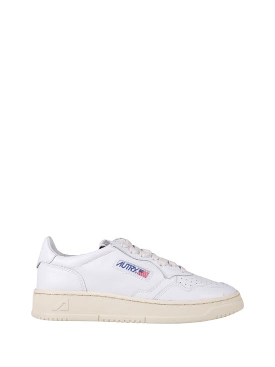 26FW 오트리 메달리스트 로우 레더 스니커즈 AULW LL15 LL15 WHITE