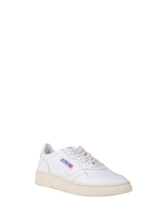 26FW 오트리 메달리스트 로우 레더 스니커즈 AULW LL15 LL15 WHITE - AUTRY