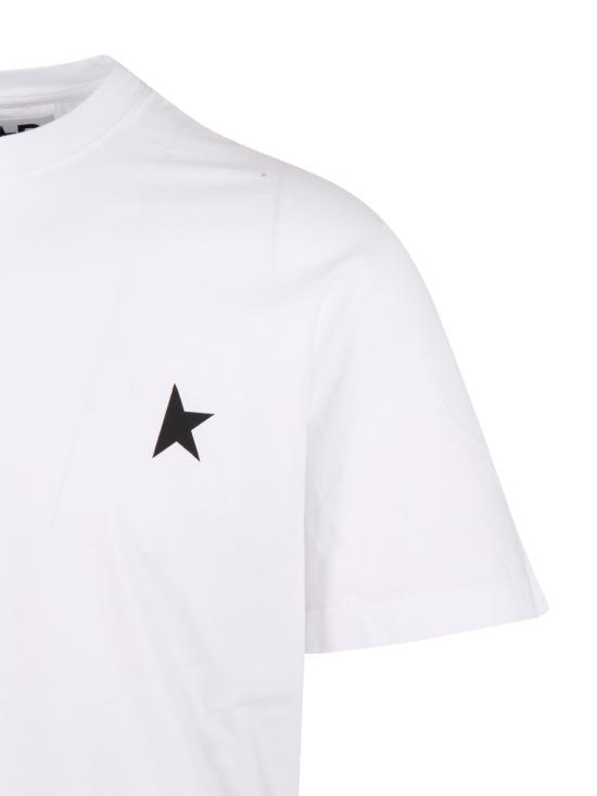 26FW 골든구스 반팔 티셔츠 GMP01220 P000593 10364 OPTIC WHITE BLACK - GOLDEN GOOSE