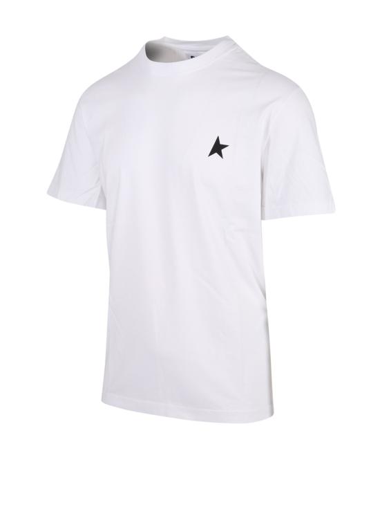 26FW 골든구스 반팔 티셔츠 GMP01220 P000593 10364 OPTIC WHITE BLACK - GOLDEN GOOSE