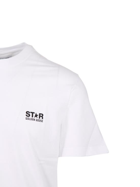 26FW 골든구스 반팔 티셔츠 GMP01220 P000879 10283 WHITE BLACK - GOLDEN GOOSE