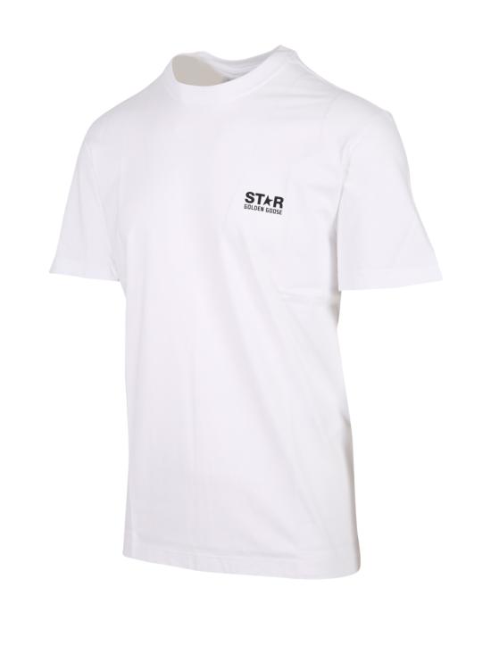 26FW 골든구스 반팔 티셔츠 GMP01220 P000879 10283 WHITE BLACK - GOLDEN GOOSE