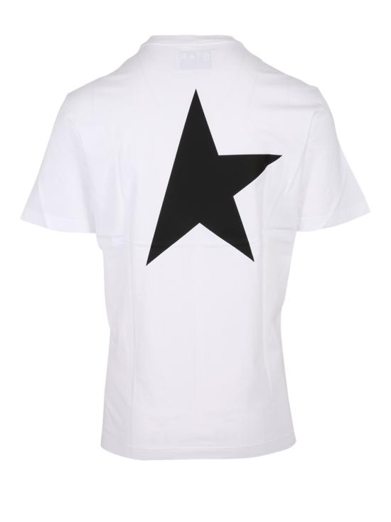 26FW 골든구스 반팔 티셔츠 GMP01220 P000879 10283 WHITE BLACK - GOLDEN GOOSE