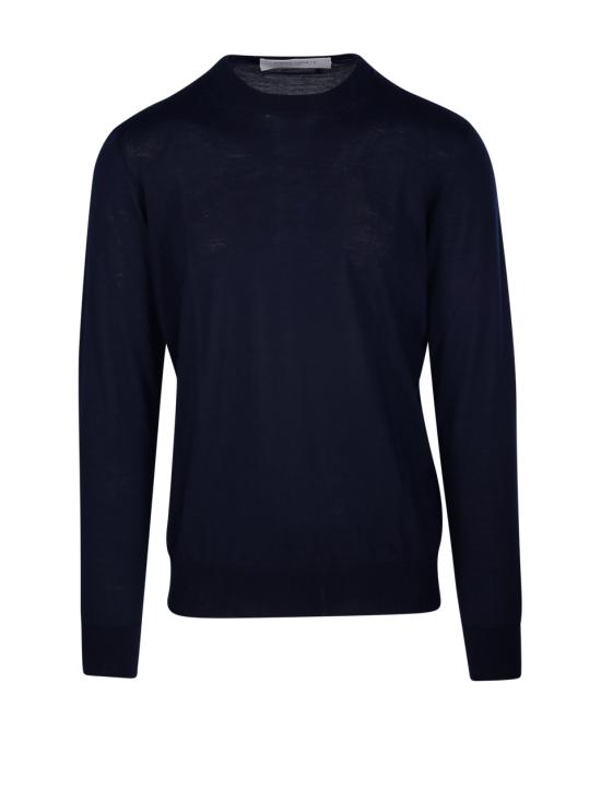 26FW 골든구스 라운드넥 스웨터 GMP00947 P000665 50501 NAVY