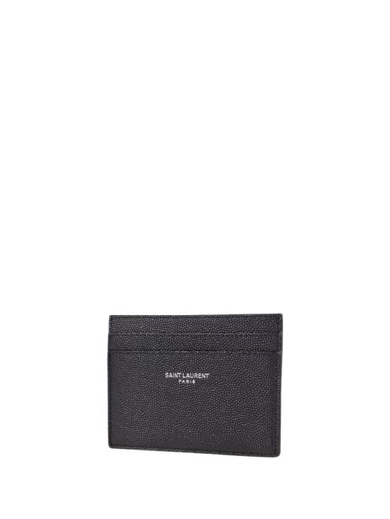 26FW 생로랑 그랑 드 뿌드르 엠보스드 레더 카드 케이스 375946 BTY0N 1000 NERO - SAINT LAURENT
