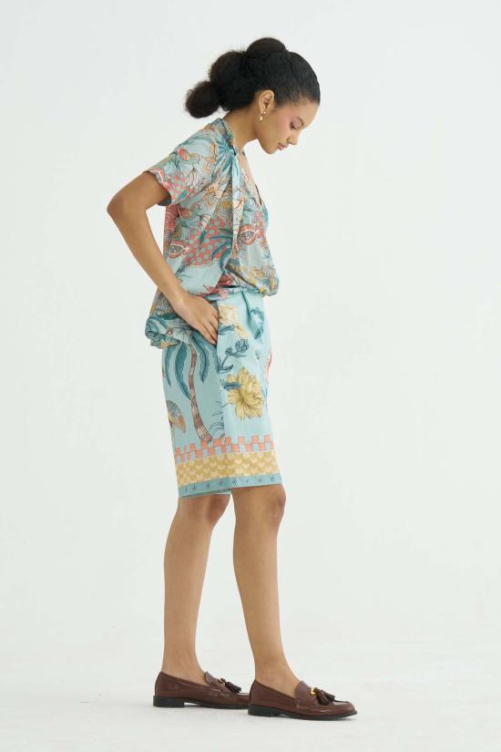  Maison Qala 숏팬츠 메종 칼라 메도우 코디 세트 올리브 그린 - OTHER BRANDS