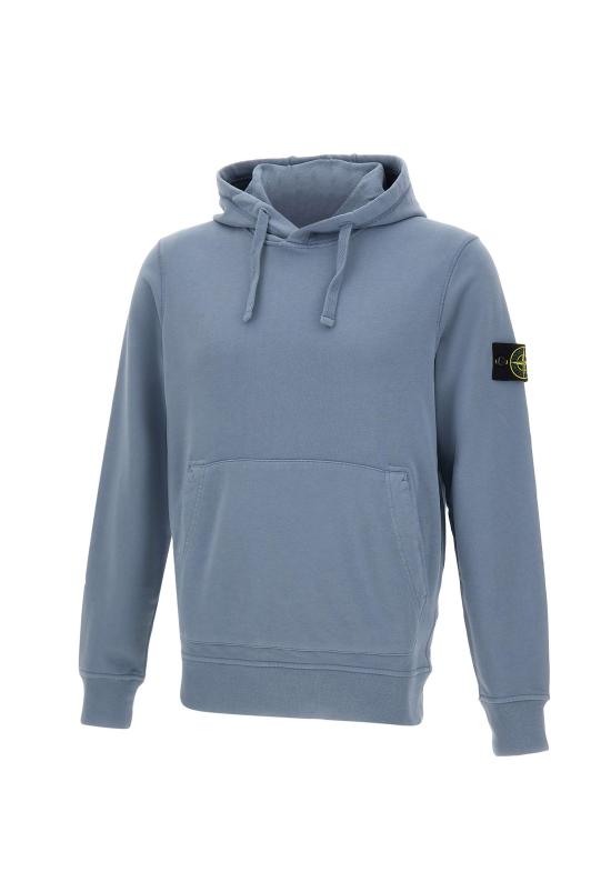 26SS 스톤 아일랜드 후드 티셔츠 6100062S0051 V0024 LIGHT BLUE