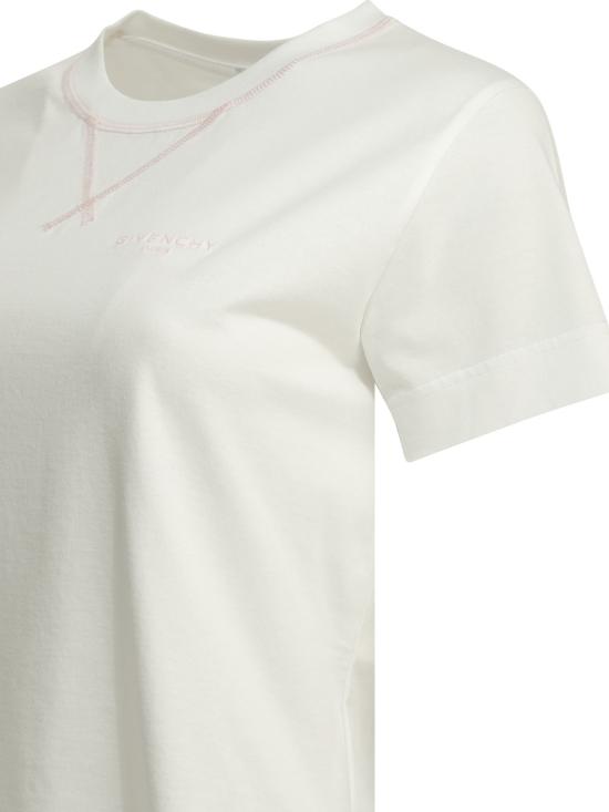 26FW 지방시 반팔 티셔츠 BW70FJ3YV1100 White - GIVENCHY