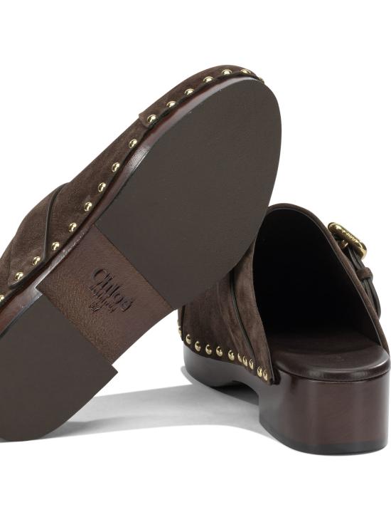 26FW 끌로에 뮬/슬리퍼 CH26S12ZRY27Z Brown - CHLOE