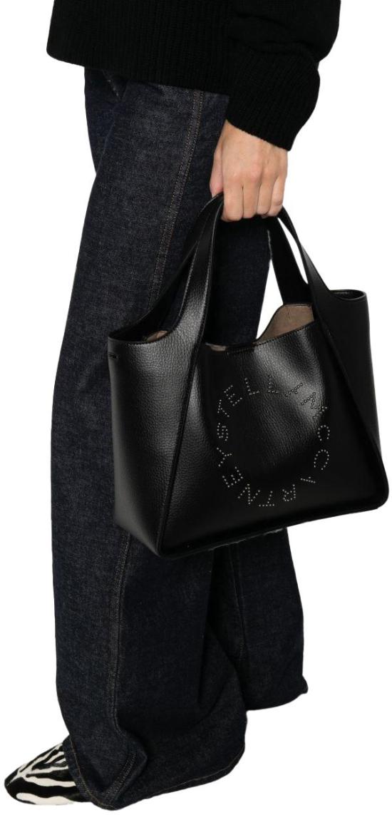 26SS 스텔라 맥카트니 로고 크로스바디 토트백 513860WP05631000 BLACK - STELLA MCCARTNEY