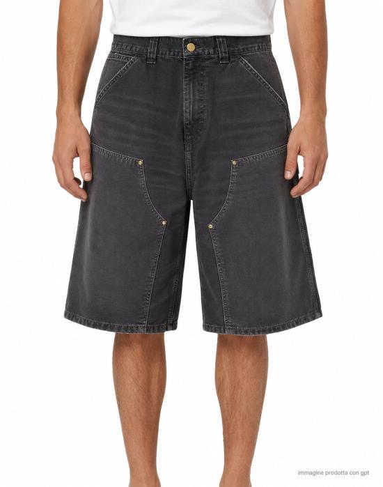 26FW 칼하트 WIP 데님 숏팬츠 I036870 8917 BLACK - CARHARTT WIP