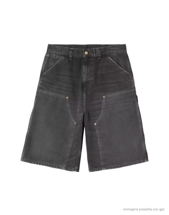 26FW 칼하트 WIP 데님 숏팬츠 I036870 8917 BLACK