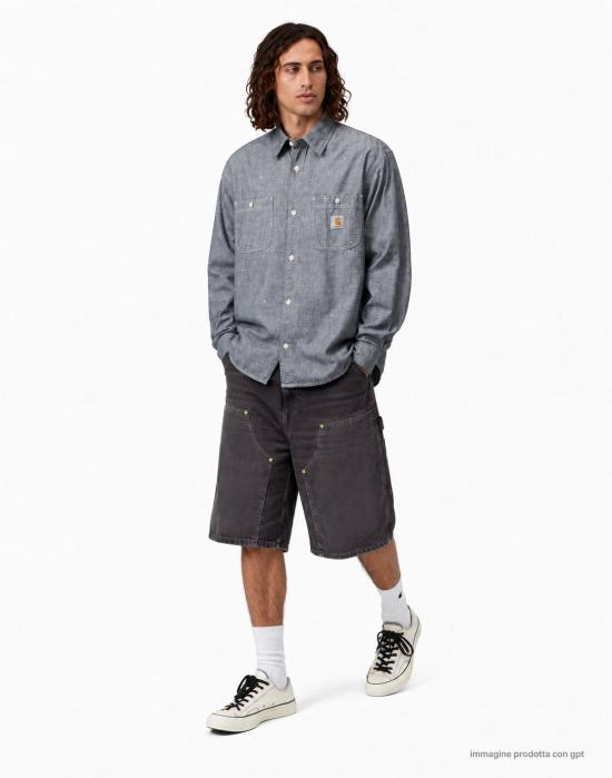26FW 칼하트 WIP 데님 숏팬츠 I036870 8917 BLACK - CARHARTT WIP