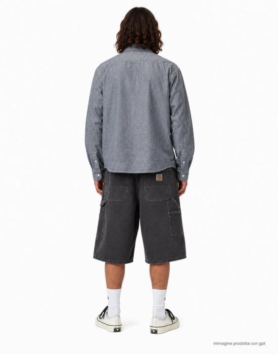 26FW 칼하트 WIP 데님 숏팬츠 I036870 8917 BLACK - CARHARTT WIP