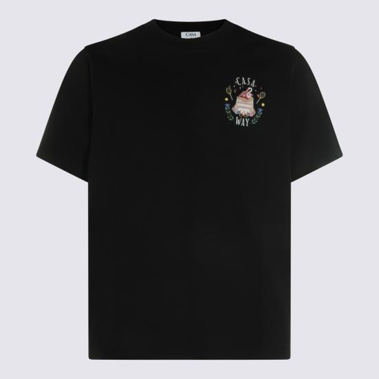 26FW 카사블랑카 반팔 티셔츠 MPF26JTS001 17 Black