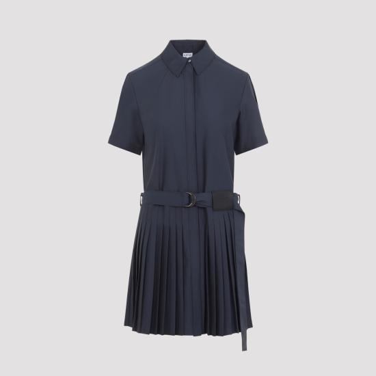 26FW 로에베 미디 원피스 S359Y09XKP 5110 NAVY BLUE - LOEWE
