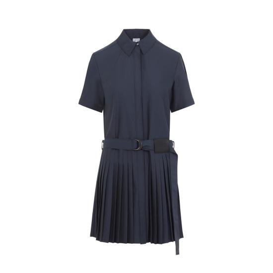 26FW 로에베 미디 원피스 S359Y09XKP 5110 NAVY BLUE - LOEWE
