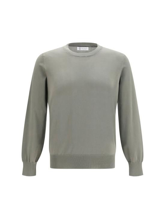 26SS 브루넬로 쿠치넬리 풀오버 니트 M2900100 CXS05 KHAKI