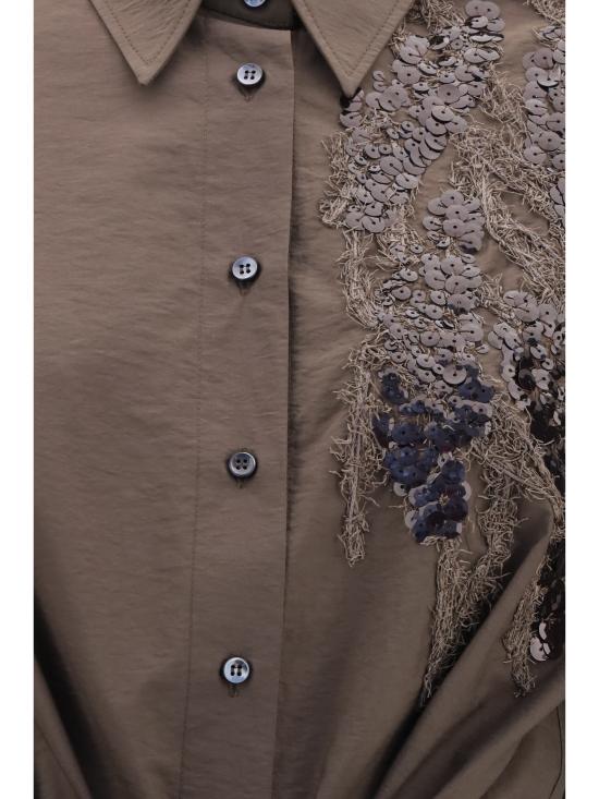 26SS 브루넬로 쿠치넬리 롱 원피스 M0F79AHD91 C8589 BROWN - BRUNELLO CUCINELLI