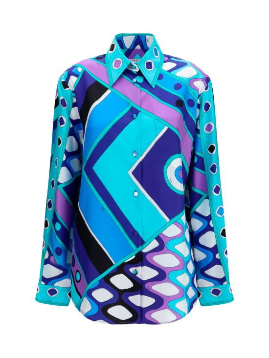 26SS 푸찌 블라우스 6HRJ106H853 021 LIGHT BLUE