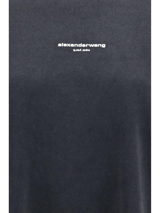 26FW 알렉산더 왕 긴팔 티셔츠 UCC3261908 011 BLACK - ALEXANDER WANG
