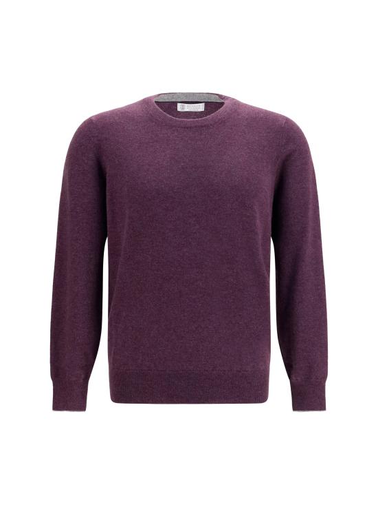 26FW 브루넬로 쿠치넬리 캐시미어 니트 M2200100 CLR21 PURPLE