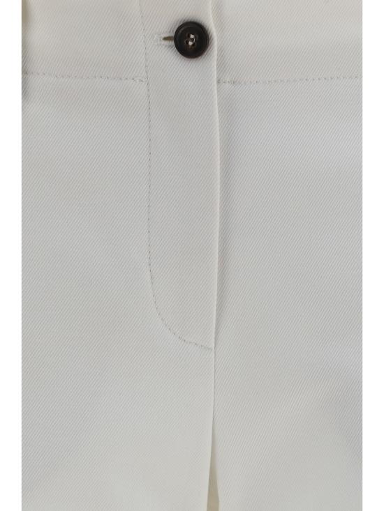 26SS 브루넬로 쿠치넬리 스트레이트 팬츠 MA126P8854 C1542 WHITE - BRUNELLO CUCINELLI