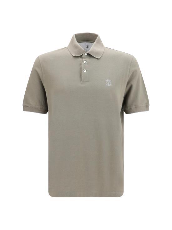 26SS 브루넬로 쿠치넬리 피케 폴로 셔츠 ME8548788 CNX37 KHAKI
