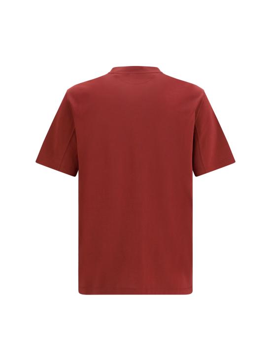 26FW 브루넬로 쿠치넬리 코튼 저지 크루넥 티셔츠 M0B138440 CGL17 BORDEAUX - BRUNELLO CUCINELLI
