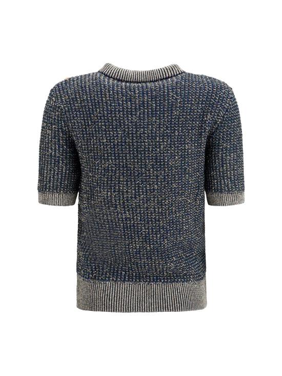 26FW 발망 스웨터 HF1ALB60KK13 SQH BLUE - BALMAIN