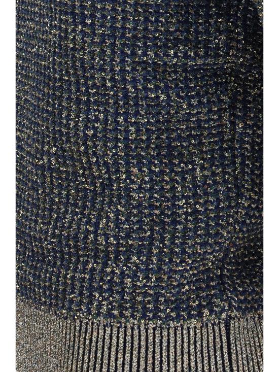 26FW 발망 스웨터 HF1ALB60KK13 SQH BLUE - BALMAIN