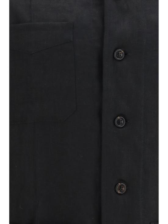 26SS 브루넬로 쿠치넬리 긴팔 셔츠 MM6840648 C099 BLACK - BRUNELLO CUCINELLI