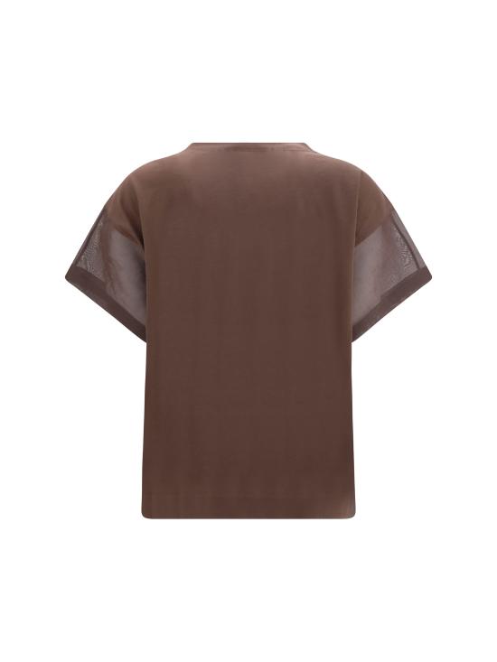 26SS 브루넬로 쿠치넬리 반팔 티셔츠 M0T81BX800 C8589 BROWN - BRUNELLO CUCINELLI