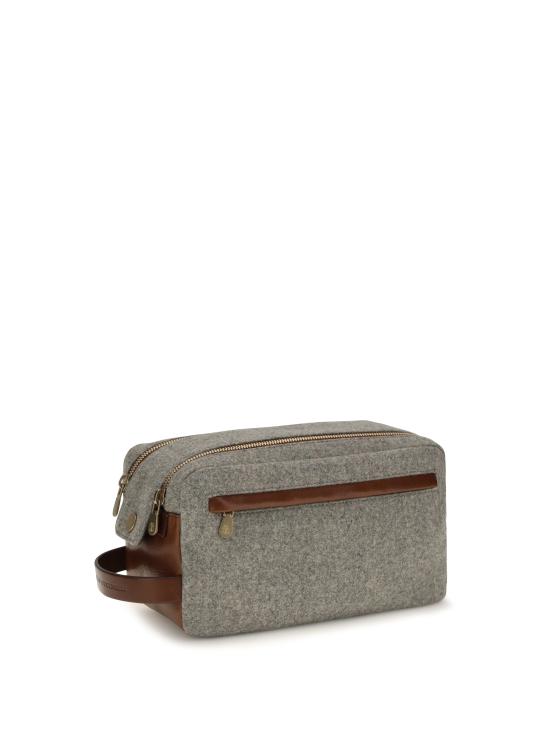 26FW 브루넬로 쿠치넬리 뷰티 케이스 MWPABU334 CZV25 GREY - BRUNELLO CUCINELLI
