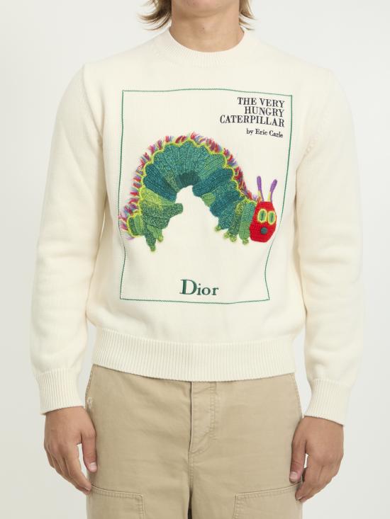 26FW 디올 긴팔 티셔츠 693M618 WHITE