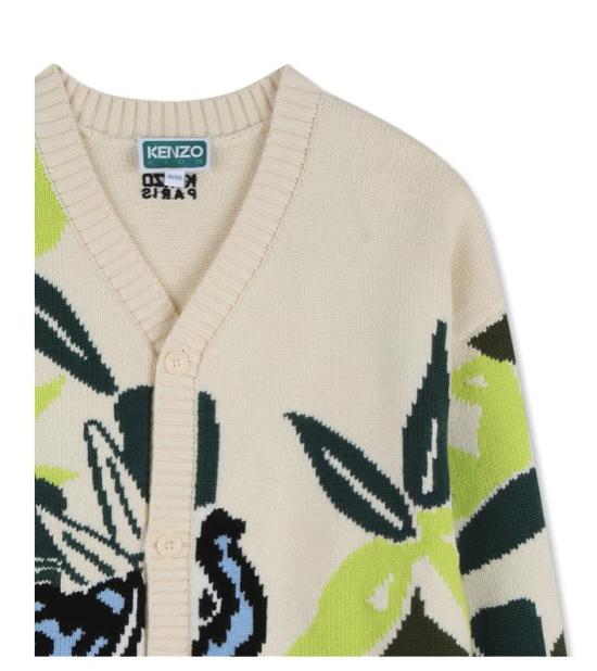 26SS [키즈] 겐조 가디건 K61762 208 Off white - KENZO