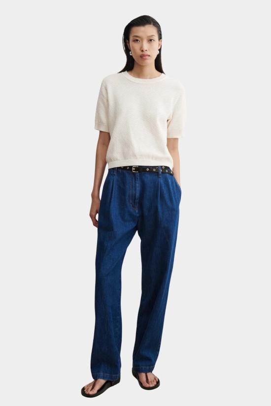  레이첼 코미 반팔 티셔츠 칼리브라 탑 크림 - RACHEL COMEY