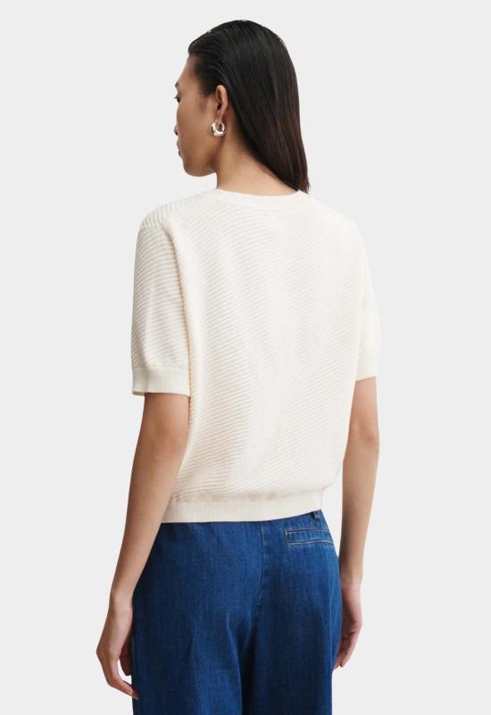  레이첼 코미 반팔 티셔츠 칼리브라 탑 크림 - RACHEL COMEY
