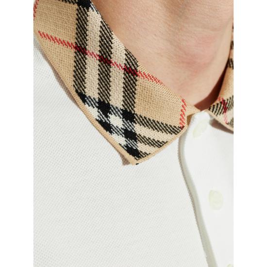 26FW 버버리 폴로 티셔츠 8126966 EVAN B7078 WHITE - BURBERRY